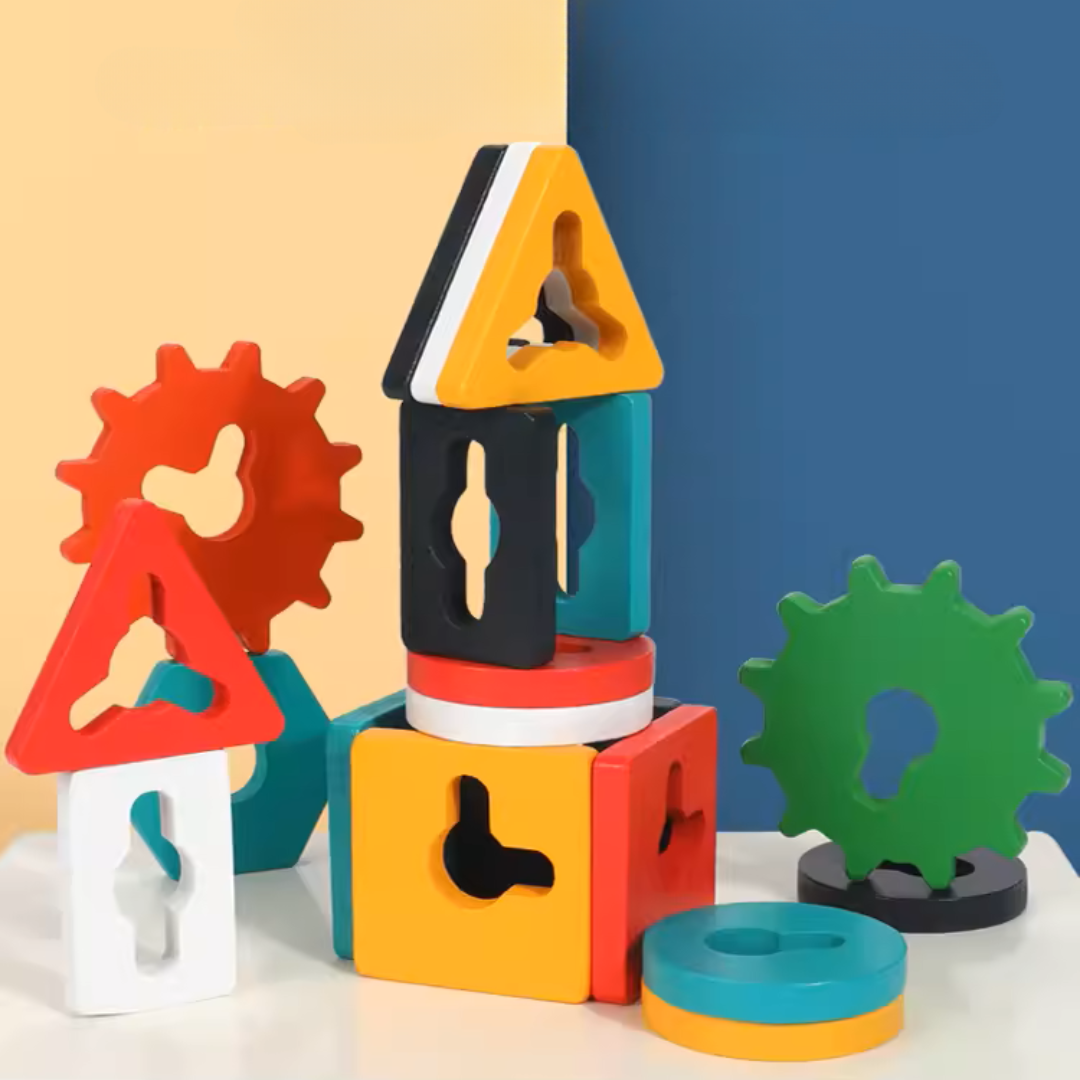 Butterfly Gear and Shape Stacking Toy