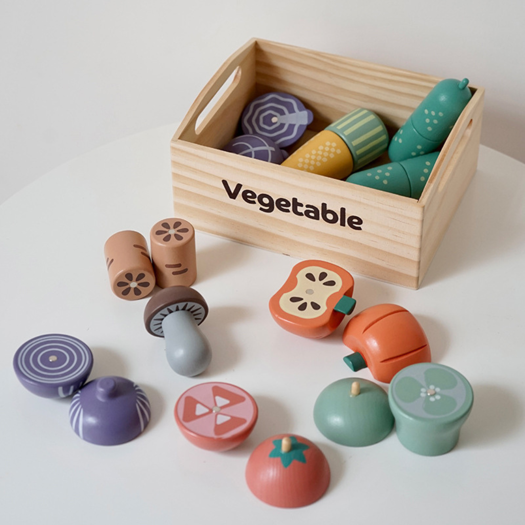 Wooden Veggie Box Set