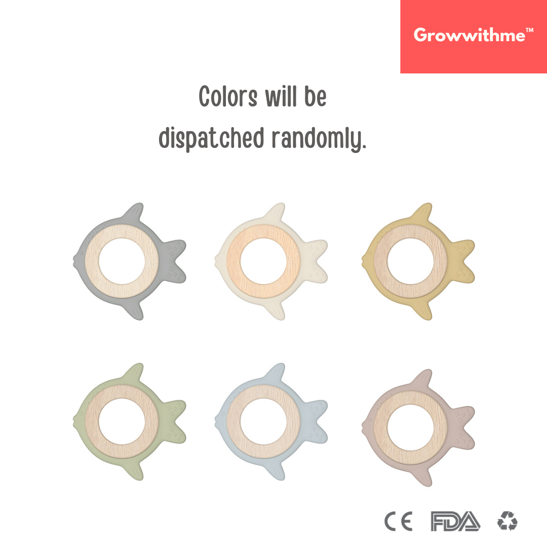 Growwithme™ Wooden Ring Teether - Fish