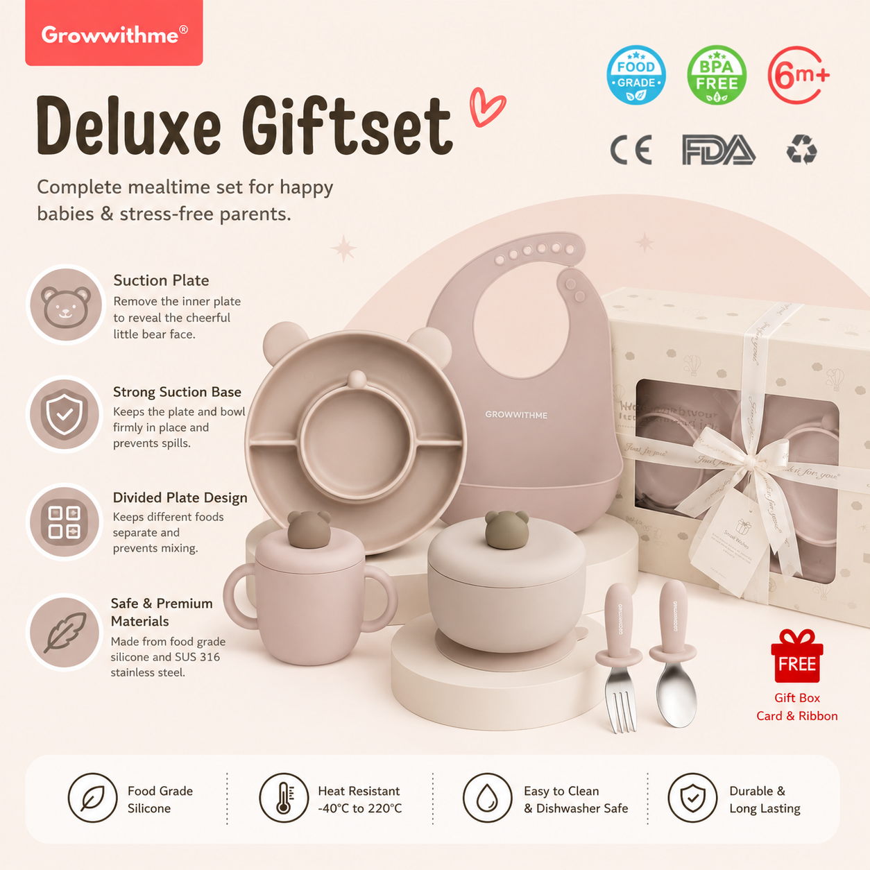 Growwithme® Deluxe Feeding Gift Set