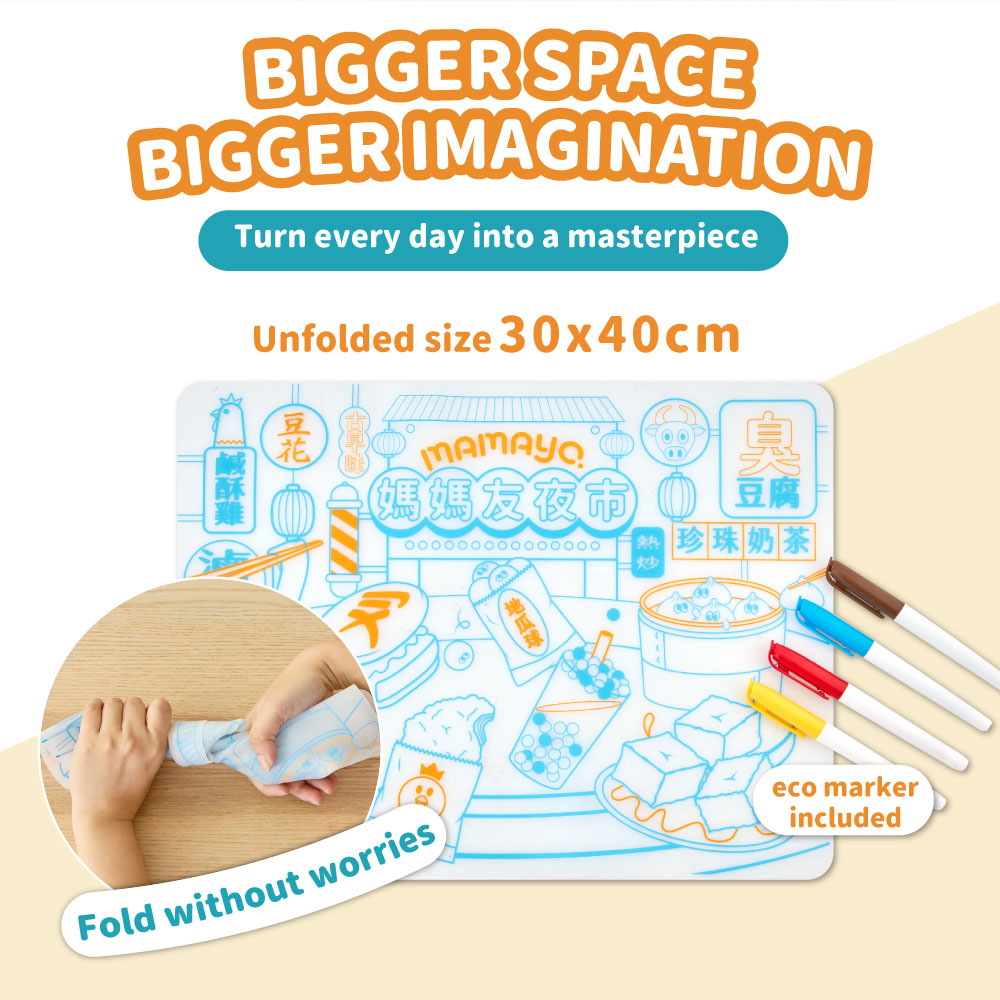 Mamayo Washable Doodle Placemat Series