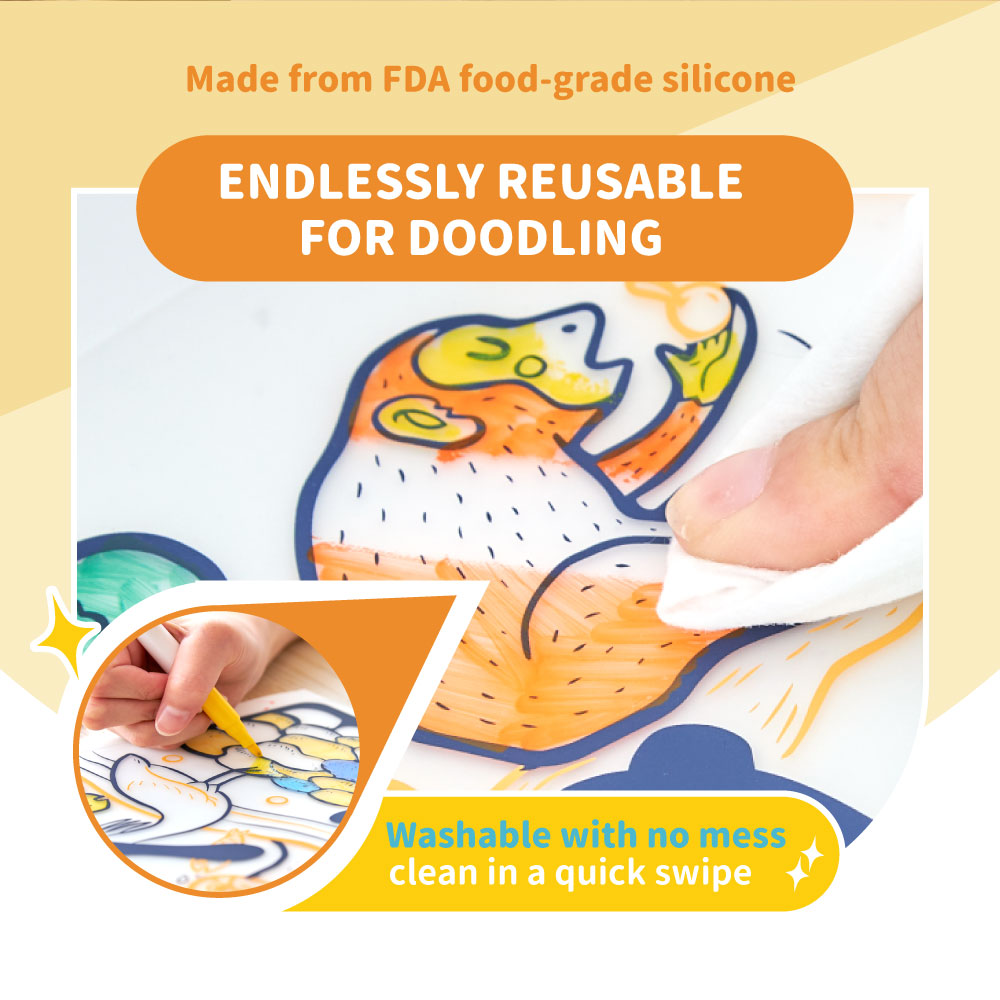 Mamayo Washable Doodle Placemat Series