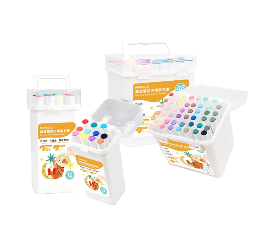 Mamayo Non-toxic Dual-tip Acrylic Markers Series