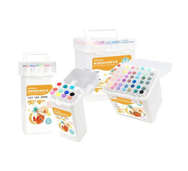 Mamayo Non-toxic Dual-tip Acrylic Markers Series
