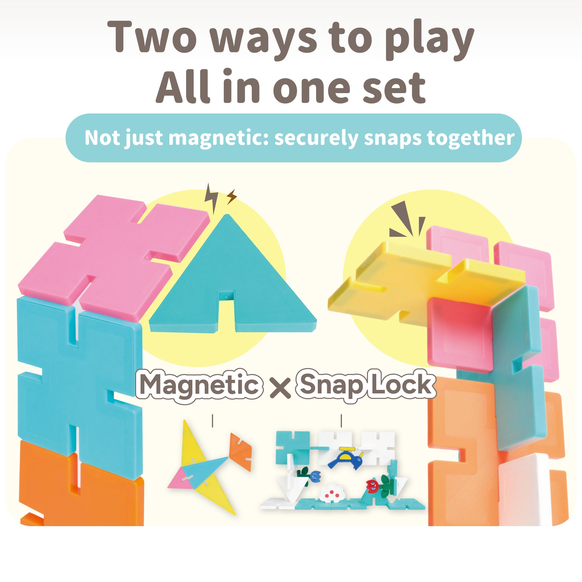 Mamayo Snaplock™ magnetic Tiles