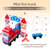 Mamayo Mini Magnetic Tiles – Fire Truck Set (42pcs)