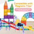 Mamayo Magnetic Tiles – Motorized Racing Track Set (100 pcs)