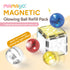 Mamayo Magnetic Tiles – Glowing Ball Refill Set (4 pcs)