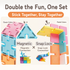Mamayo Snaplock™ magnetic Tiles transparent (48pcs)
