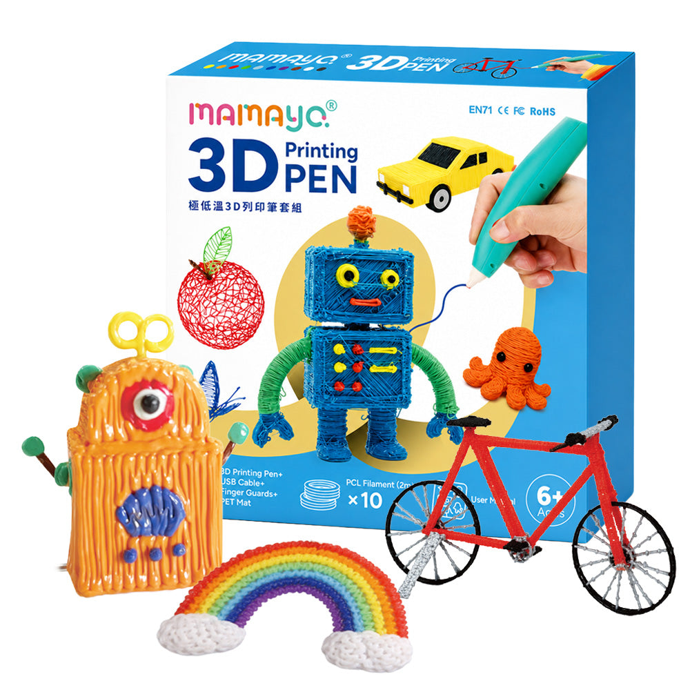 Mamayo 3D printing pen set for kids with filaments and templates