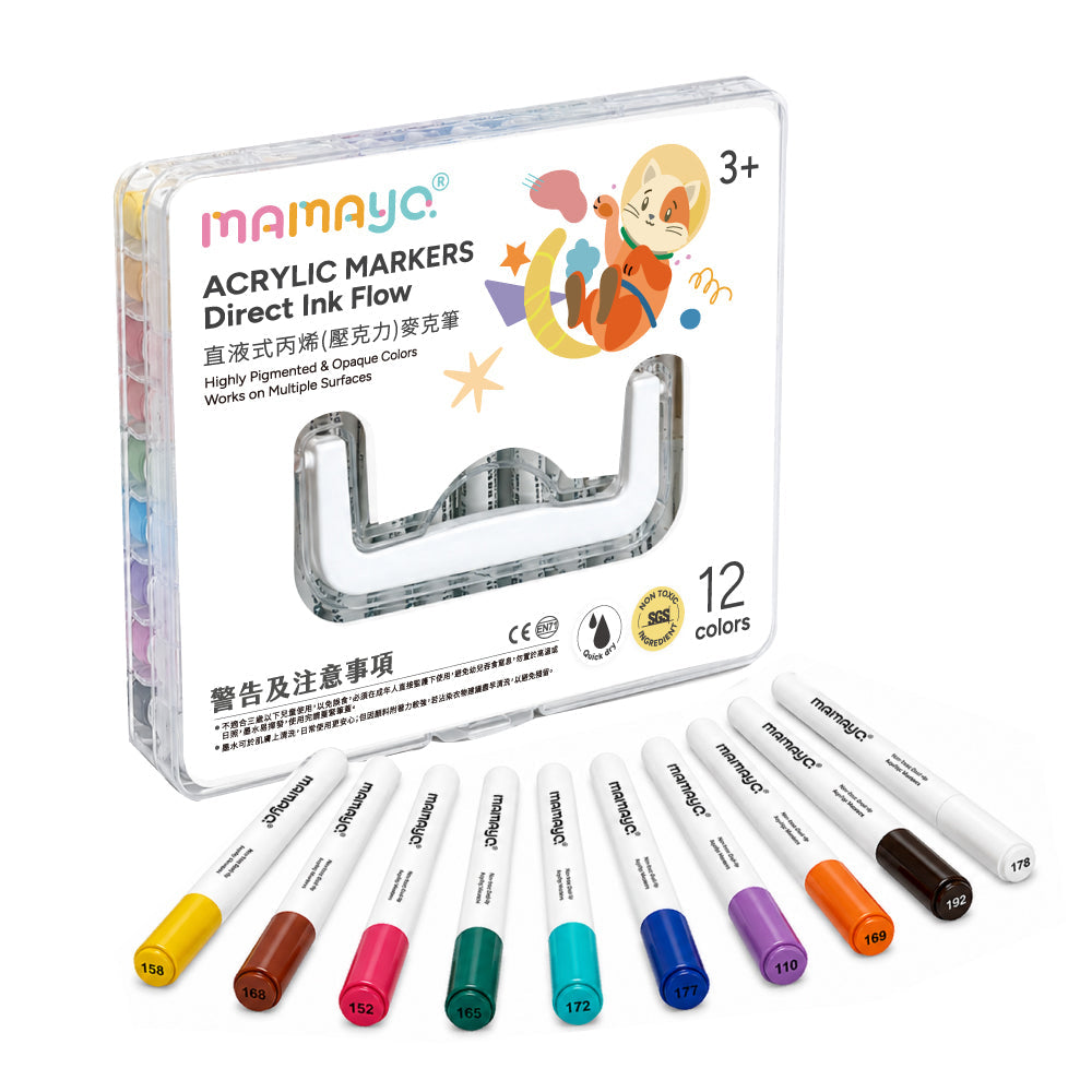 Mamayo direct-liquid acrylic markers — product photo 8 of 9