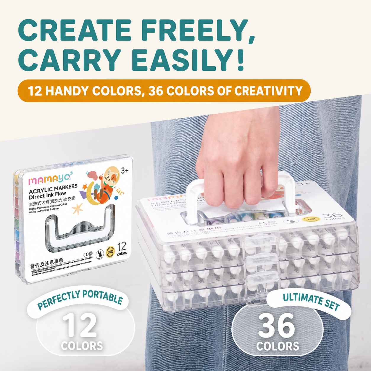 Mamayo direct-liquid acrylic markers — product photo 7 of 9